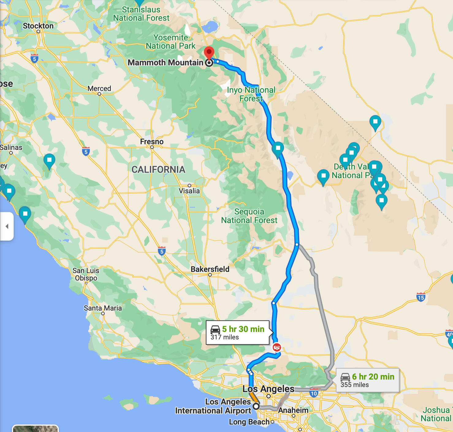 LA to Mammoth